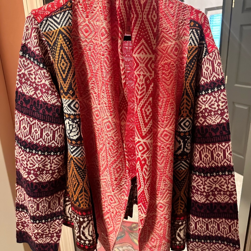 Sundance Red and Navy Patterned Jacket